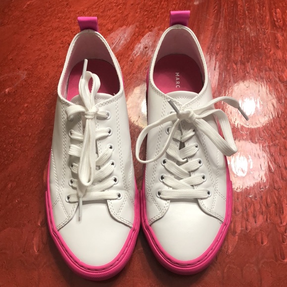 Marc fisher sneakers size 7 white and pink color - Picture 5 of 10